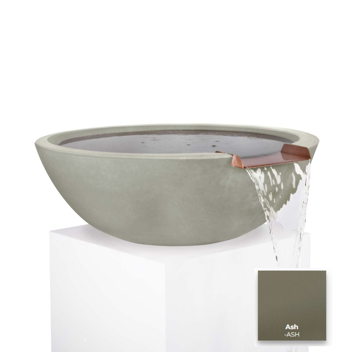 Sedona Concrete Water Bowl by The Outdoor Plus - Free Cover Included