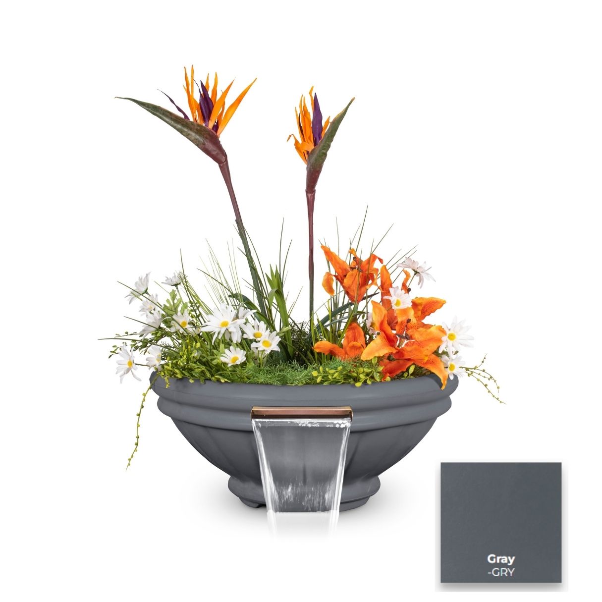 Roma Concrete Planter & Water Bowl by The Outdoor Plus