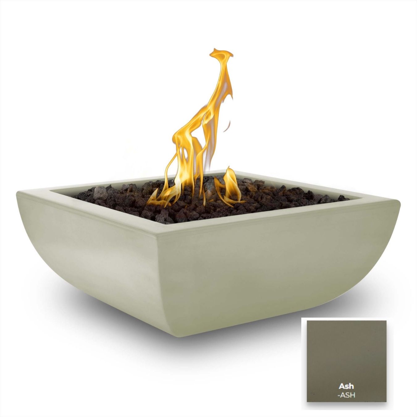 Avalon Concrete Fire Bowl by The Outdoor Plus - Free Cover Included