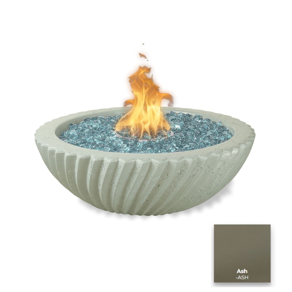 Sedona 2.0 Concrete Fire Bowl by The Outdoor Plus - Free Cover Included