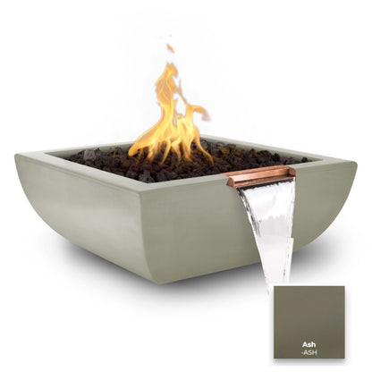 Avalon Concrete Fire & Water Bowl by The Outdoor Plus - Free Cover Included