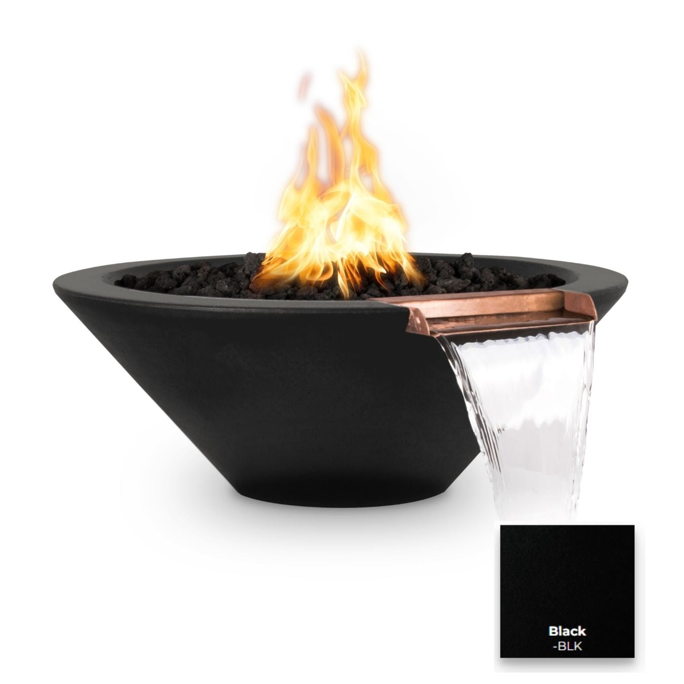 Cazo Concrete Fire & Water Bowl by The Outdoor Plus - Free Cover Included