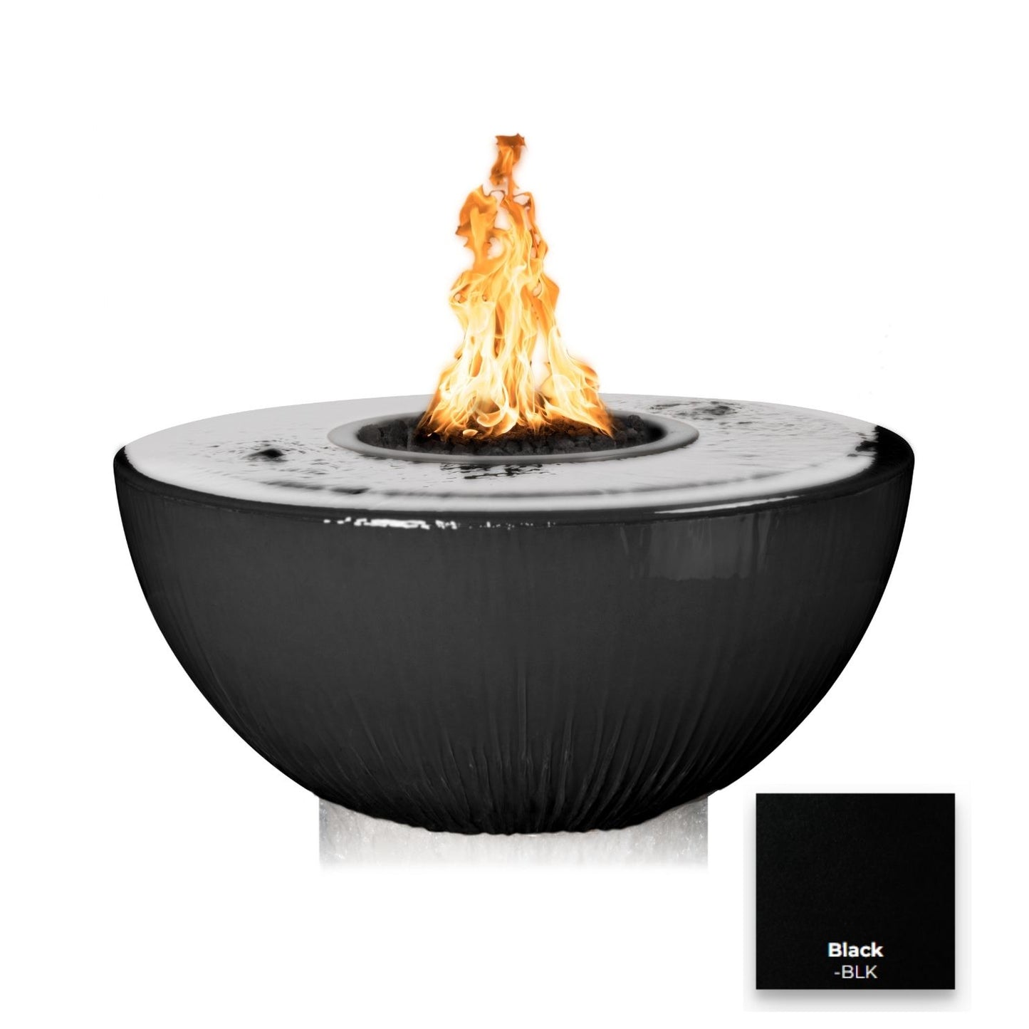 38" Sedona 360° Spill Concrete Fire & Water Bowl by The Outdoor Plus - Free Cover Included