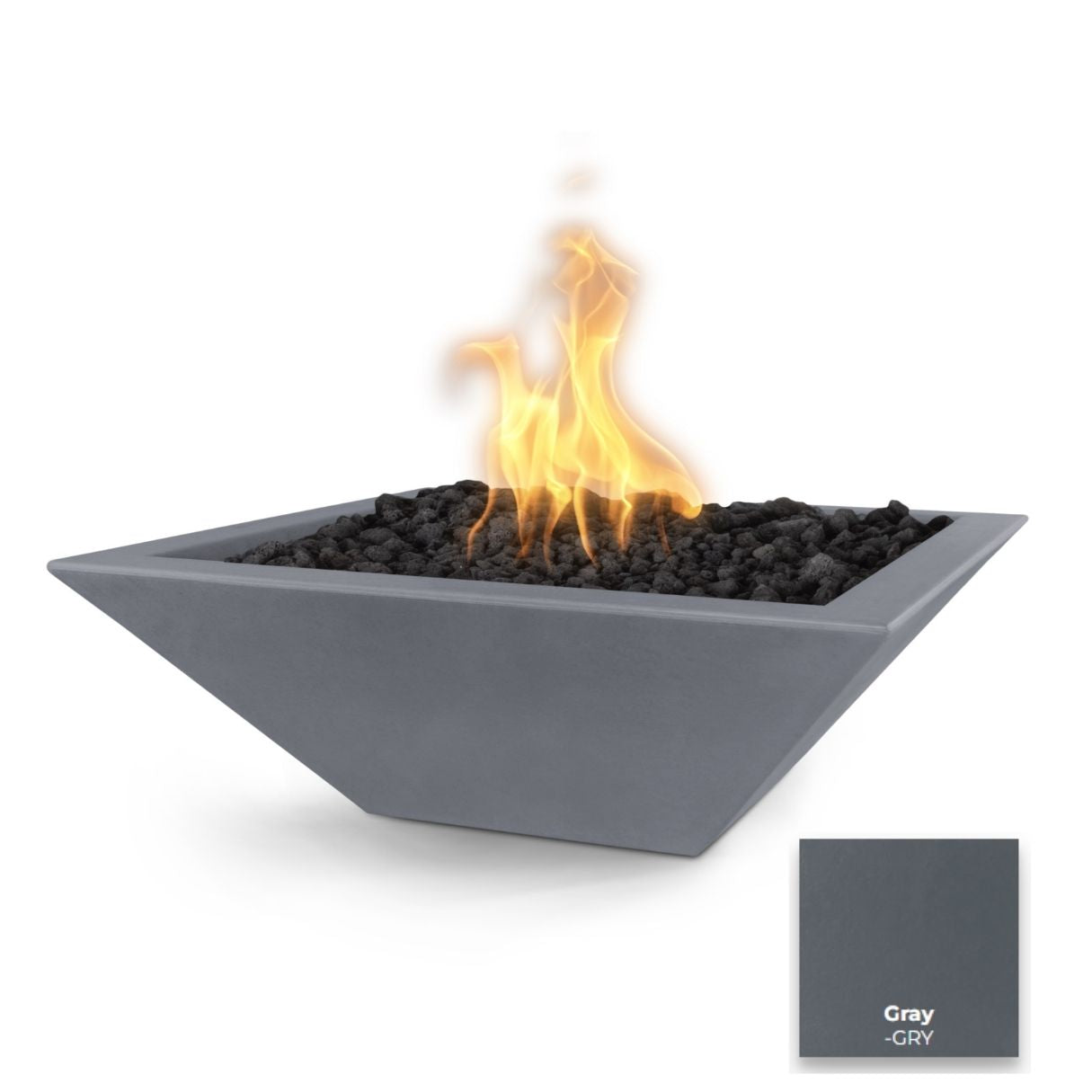 Maya Concrete Fire Bowl by The Outdoor Plus - Free Cover Included