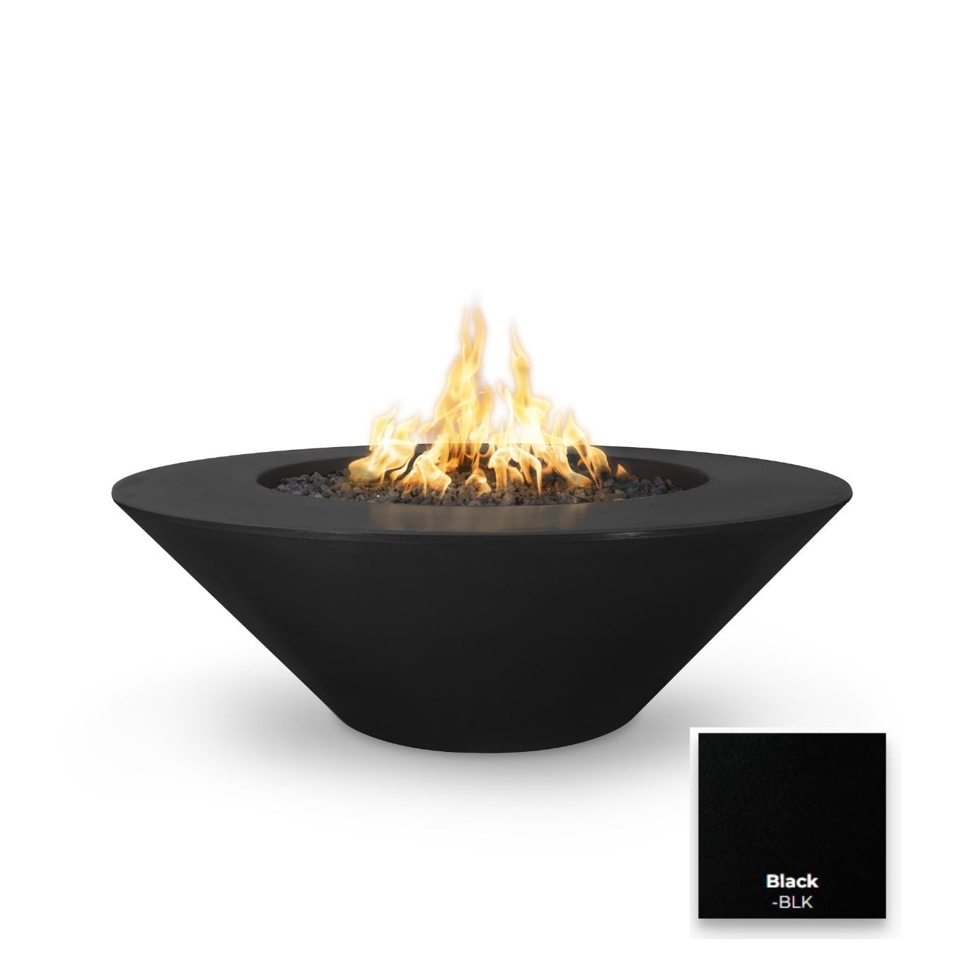 Cazo Concrete Fire Pit Wide Ledge by The Outdoor Plus - Free Cover Included