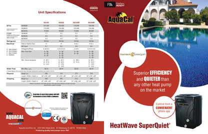 AquaCal HeatWave SuperQuiet® SQ145 Pool Heat Pump