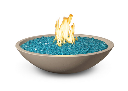 American Fyre Designs 32" Marseille Fire Bowl with Water Spout + Free Cover