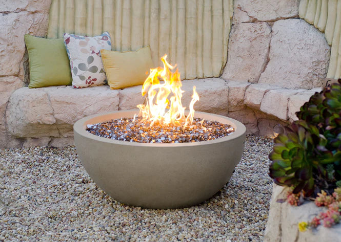 American Fyre Designs 36" Fire Bowl with Electronic Ignition + Free Cover