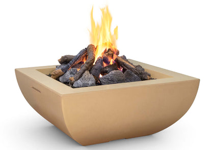 American Fyre Designs Bordeaux Square Fire Bowl with Electric Ignition + Free Cover