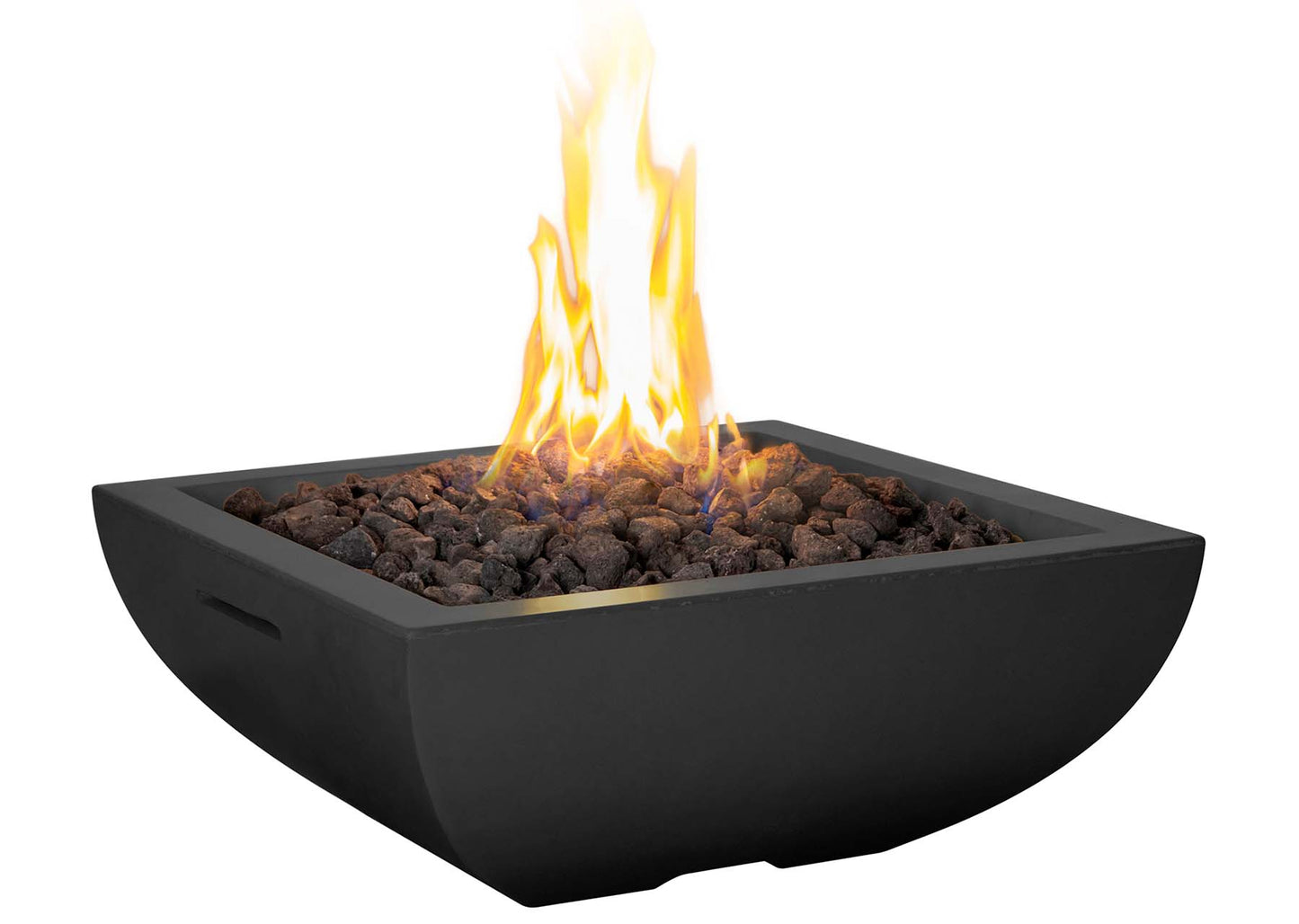 American Fyre Designs Bordeaux Petite Square Fire Bowl + Free Cover