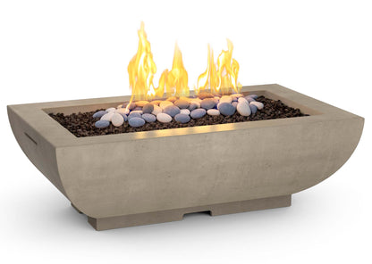 American Fyre Designs Bordeaux Rectangle Fire Bowl + Free Cover