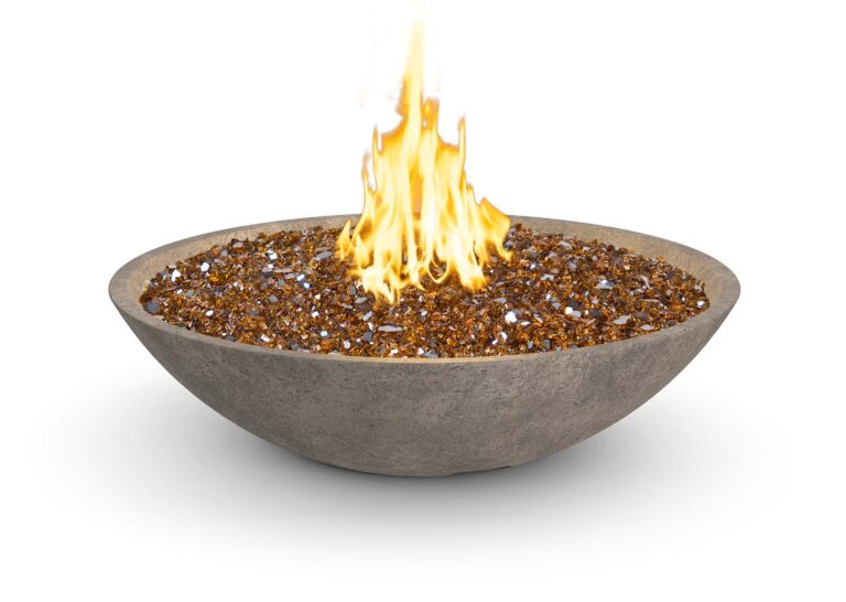 American Fyre Designs 40" Marseille Fire Bowl with Water Spout + Free Cover