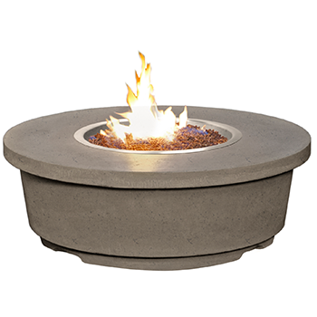 American Fyre Designs Contempo Round Firetable with Electronic Ignition + Free Cover
