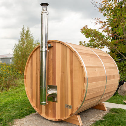 Dundalk Leisurecraft Tranquility Barrel Sauna (up to 8 people) - Wood Burning