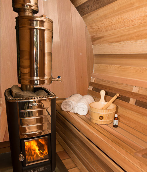 Dundalk Leisurecraft Tranquility Barrel Sauna (up to 8 people) - Wood Burning