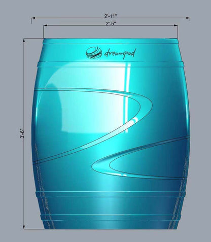 Dreampod Ice Series: Cold Plunge Barrel with Chiller - Black