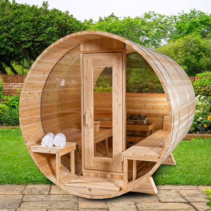 Dundalk Leisurecraft Serenity MP Barrel Sauna (3-4 people) - Wood Burning