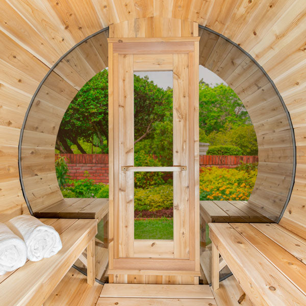 Dundalk Leisurecraft Serenity MP Barrel Sauna (3-4 people) - Wood Burning