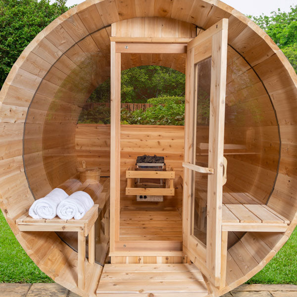 Dundalk Leisurecraft Serenity MP Barrel Sauna (3-4 people) - Wood Burning