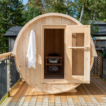 Dundalk Leisurecraft Harmony Barrel Sauna - 2-4 people - Wood Burning