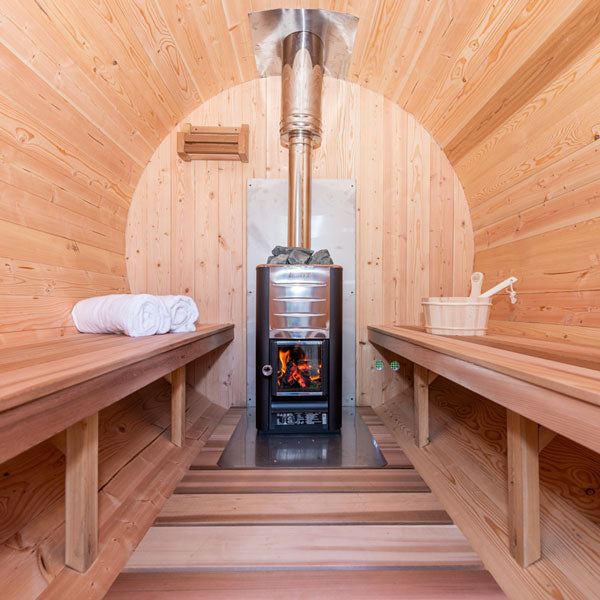 Dundalk Leisurecraft Tranquility Barrel Sauna (up to 8 people) - Wood Burning