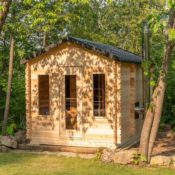 Dundalk Leisurecraft Georgian Cabin Sauna with Changeroom - 2-6 people - Wood Burning