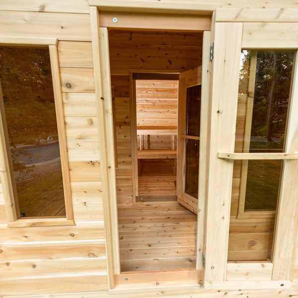 Dundalk Leisurecraft Georgian Cabin Sauna with Changeroom - 2-6 people - Wood Burning