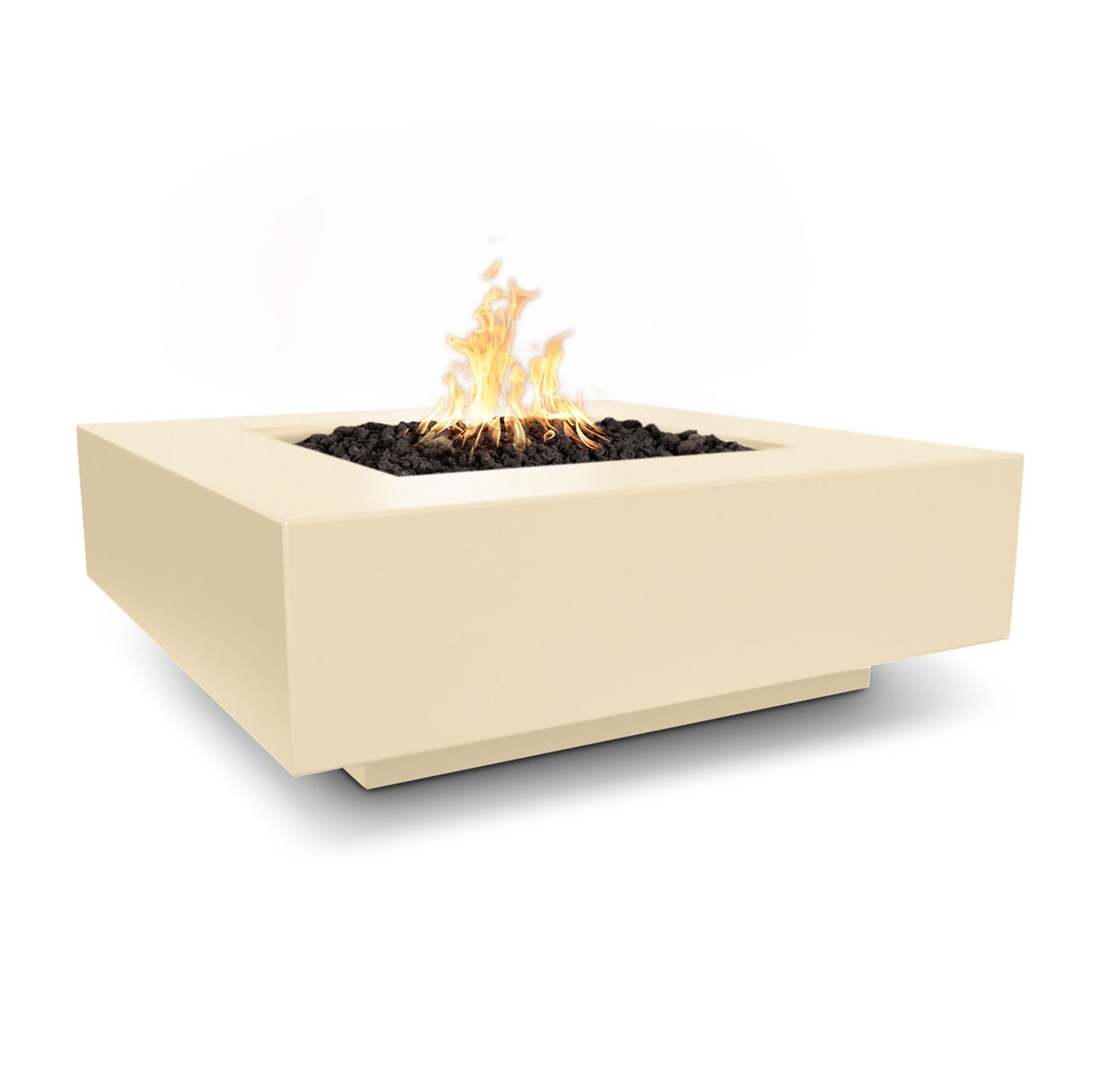 The Outdoor Plus Cabo Square Concrete Fire Pit - Free Cover