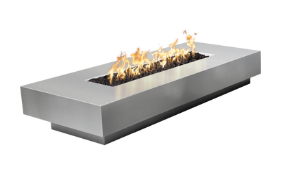 Cabo Linear Metal Fire Pit by The Outdoor Plus - Free Cover Included