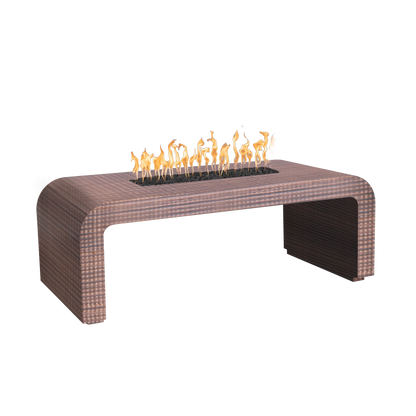 The Outdoor Plus Calabasas Metal Fire Table + Free Cover