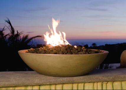 American Fyre Designs 40" Marseille Fire Bowl with Electronic Ignition + Free Cover