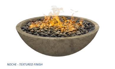 Round Wok Fire Bowl with Match Ignition GFRC - Free Cover