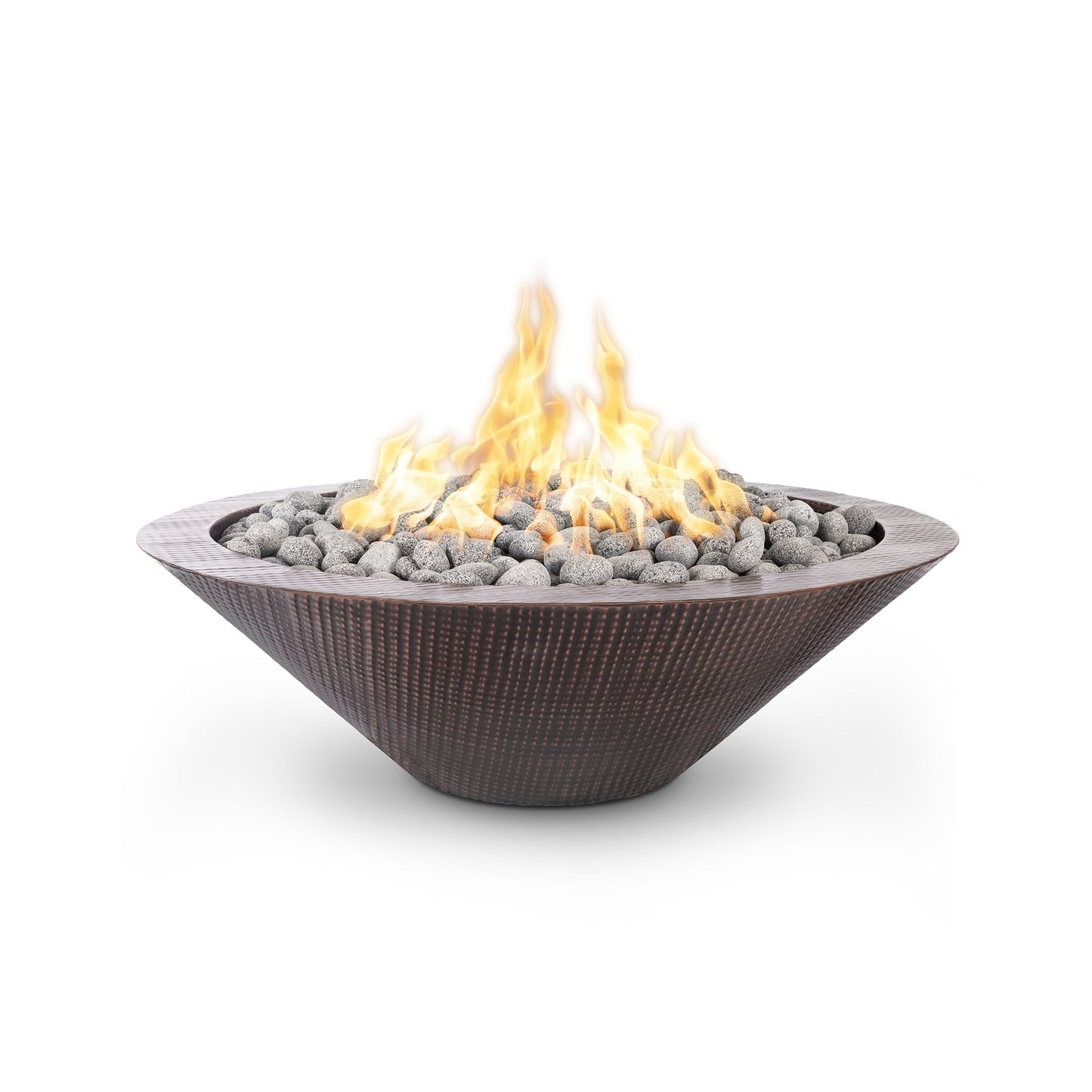 The Outdoor Plus Cazo 48" Copper Narrow Ledge Fire Pit - Free Cover