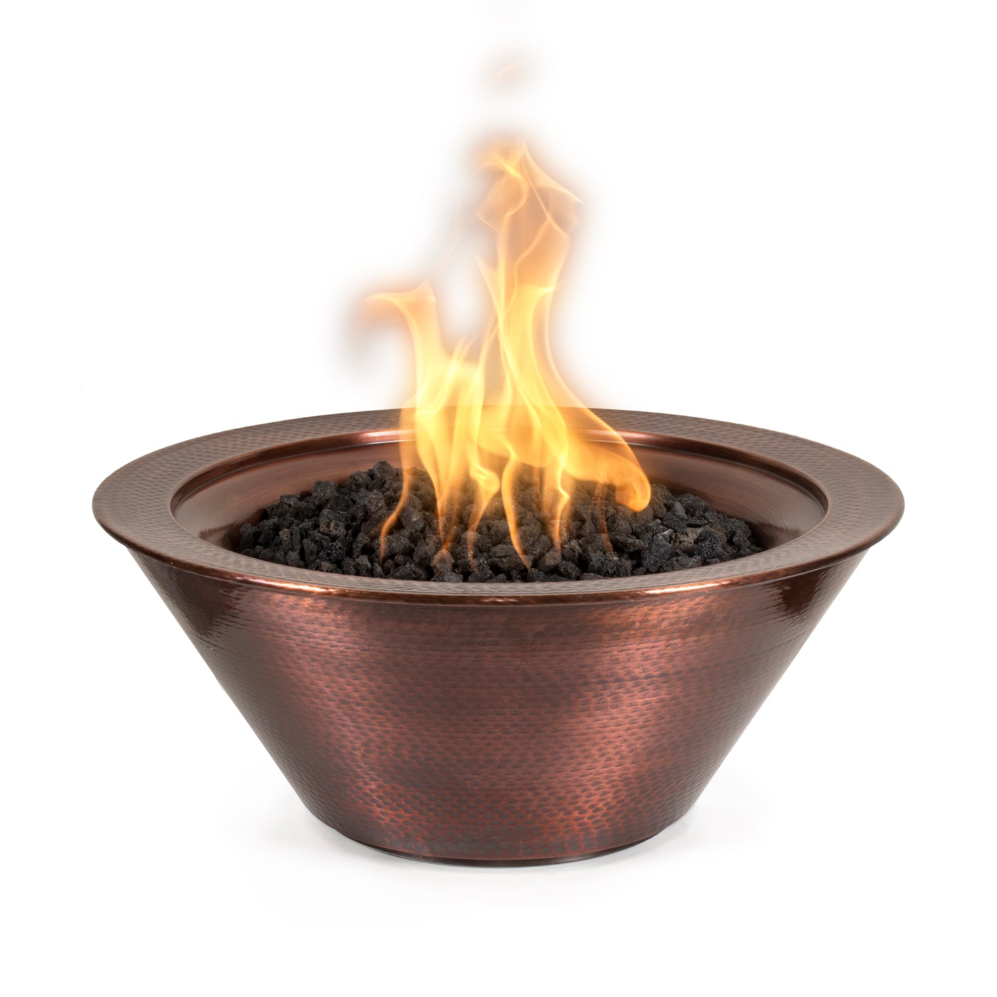 Cazo Hammered Copper Fire Bowl by The Outdoor Plus - Free Cover Included