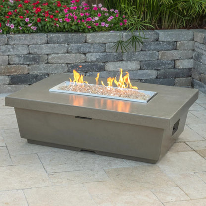 American Fyre Designs Contempo Rectangle Fire Table + Free Cover