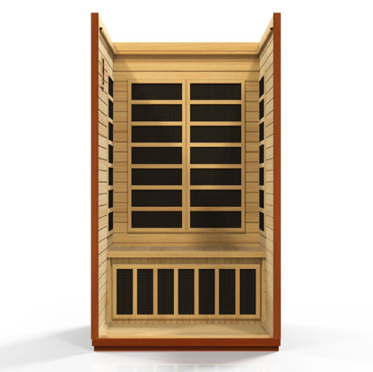 Dynamic San Marino 2-person Low EMF (Under 8MG) FAR Infrared Sauna (Canadian Hemlock)