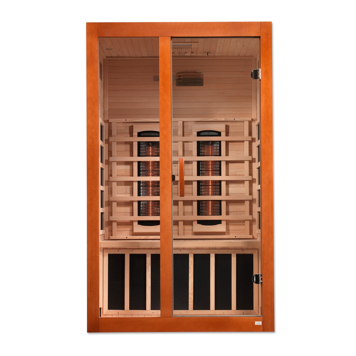 Dynamic Santiago 2-Person Full Spectrum EMF (Under 2MG) FAR Infrared Sauna (Canadian Hemlock)