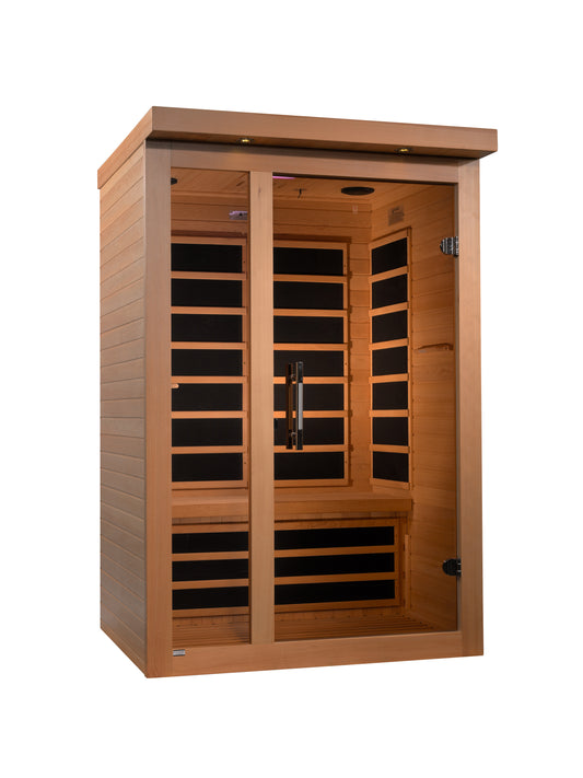 Dynamic Llumeneres 2-person Ultra Low EMF (Under 3MG) FAR Infrared Sauna (Canadian Hemlock)