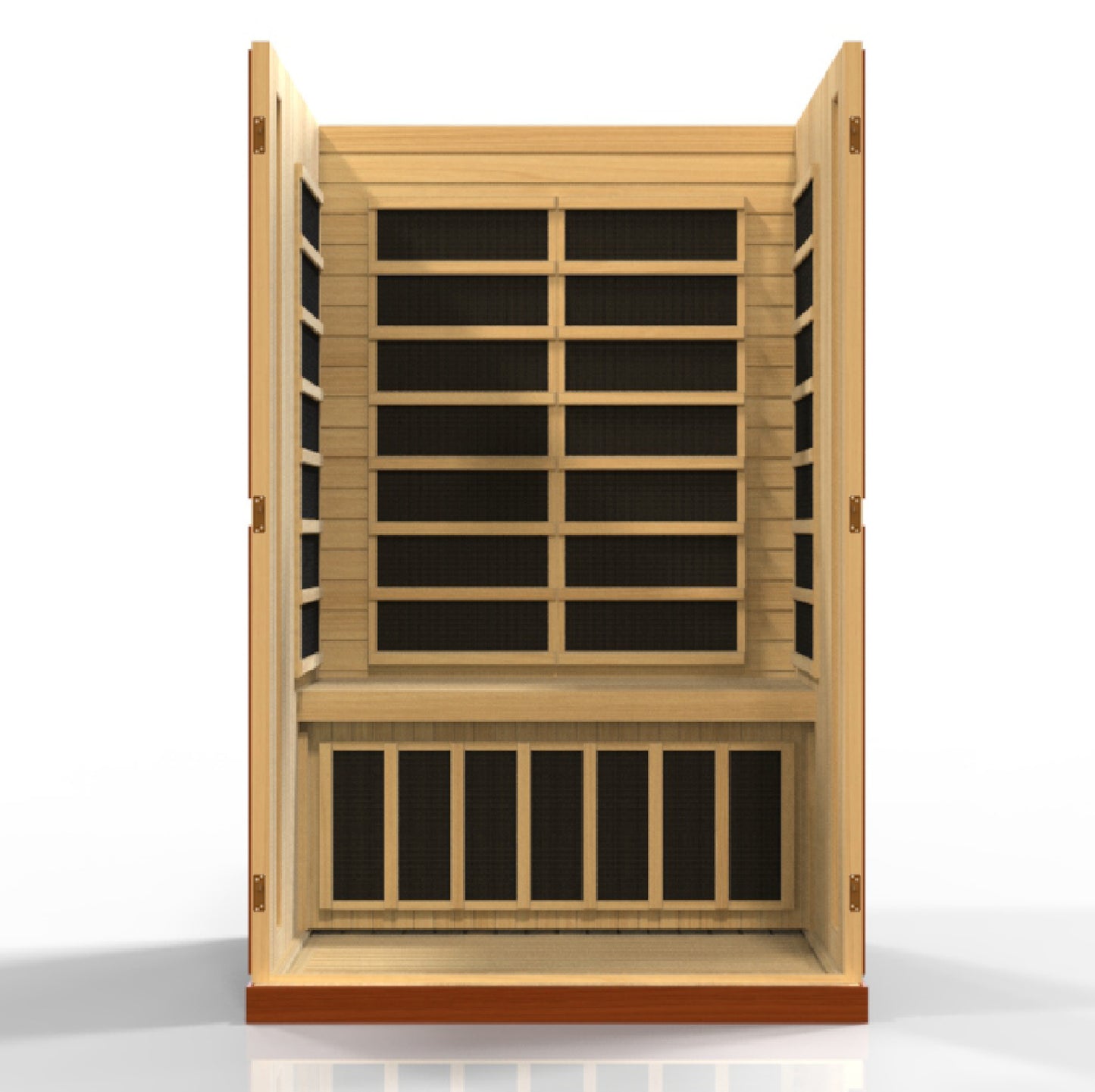 Dynamic Vittoria 2-person Low EMF (Under 8MG) FAR Infrared Sauna (Canadian Hemlock)