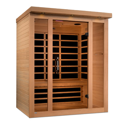 Dynamic Vila 3-person Ultra Low EMF (Under 3MG) FAR Infrared Sauna (Canadian Hemlock)