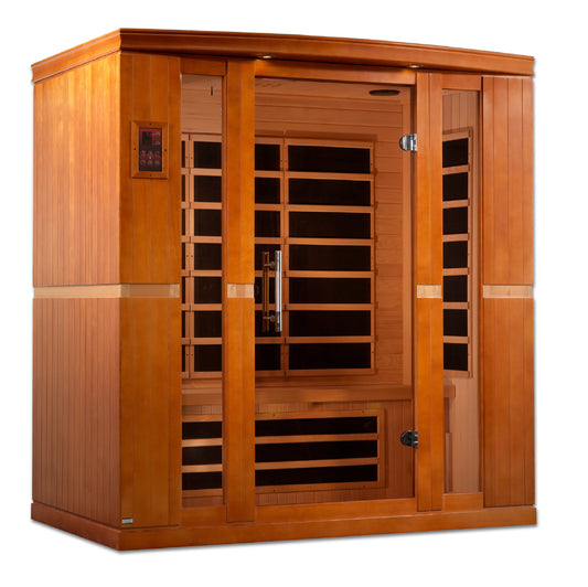 Dynamic Bergamo 4-person Low EMF (Under 8MG) FAR Infrared Sauna (Canadian Hemlock)