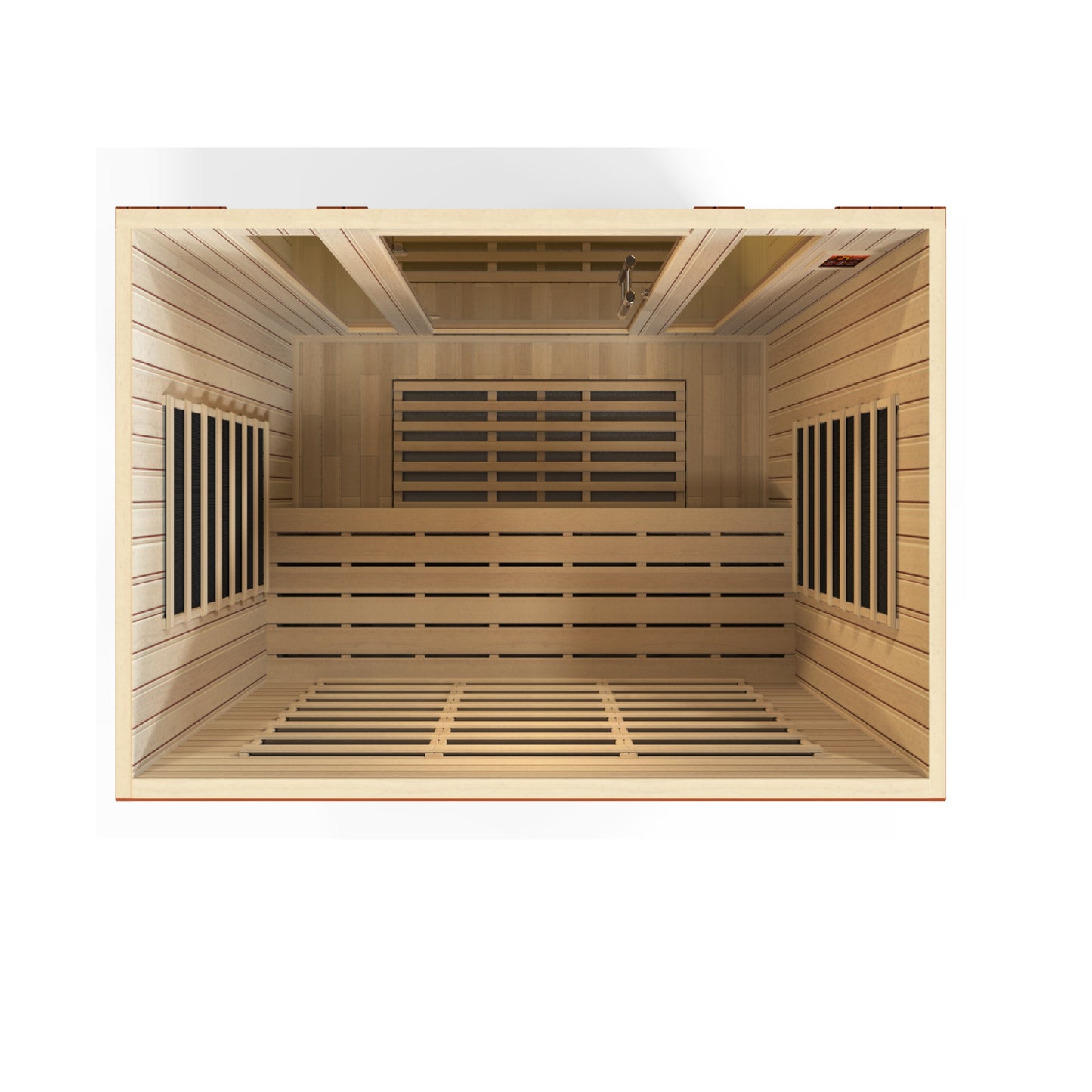 Dynamic Bergamo 4-person Low EMF (Under 8MG) FAR Infrared Sauna (Canadian Hemlock)