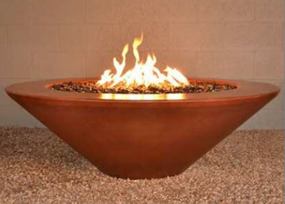 Geo Round Essex Fire Pit with Match Ignition - Free Cover