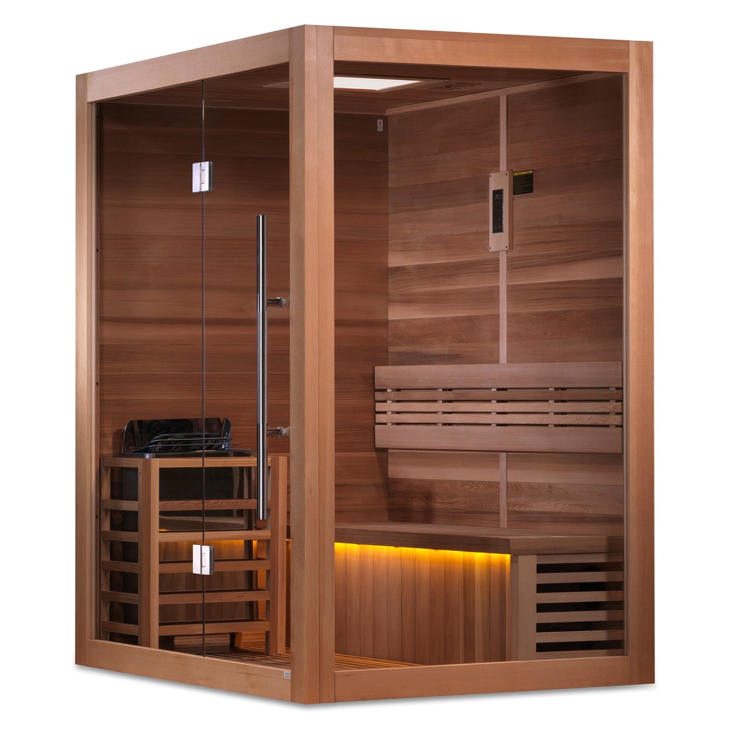 Golden Designs "Hanko Edition" 2 Person Indoor Traditional Sauna - Canadian Red Cedar Interior