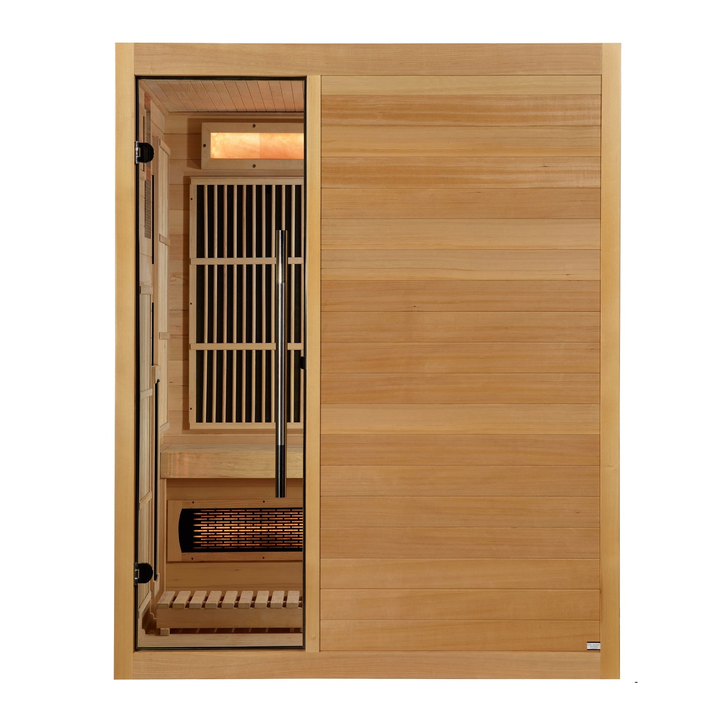 Golden Designs 2025 Soria 3 Person Hybrid Sauna (Indoor) Full Spectrum and Harvia Traditional Stove