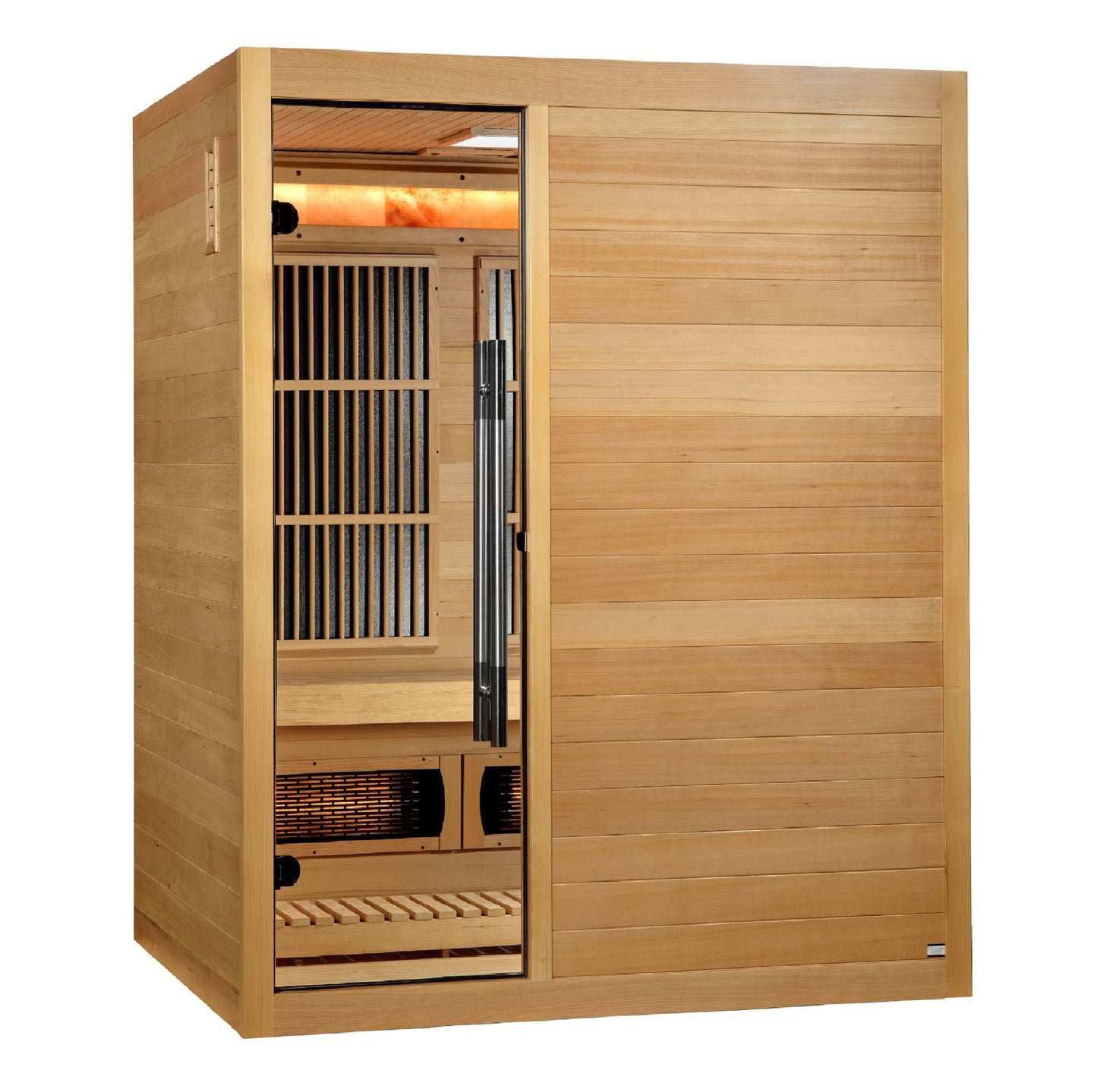 Golden Designs 2025 Soria 3 Person Hybrid Sauna (Indoor) Full Spectrum and Harvia Traditional Stove