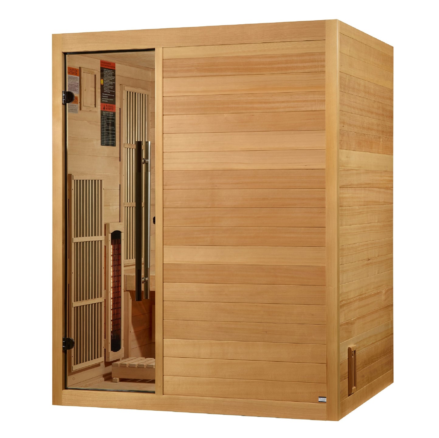 Golden Designs 2025 Soria 3 Person Hybrid Sauna (Indoor) Full Spectrum and Harvia Traditional Stove