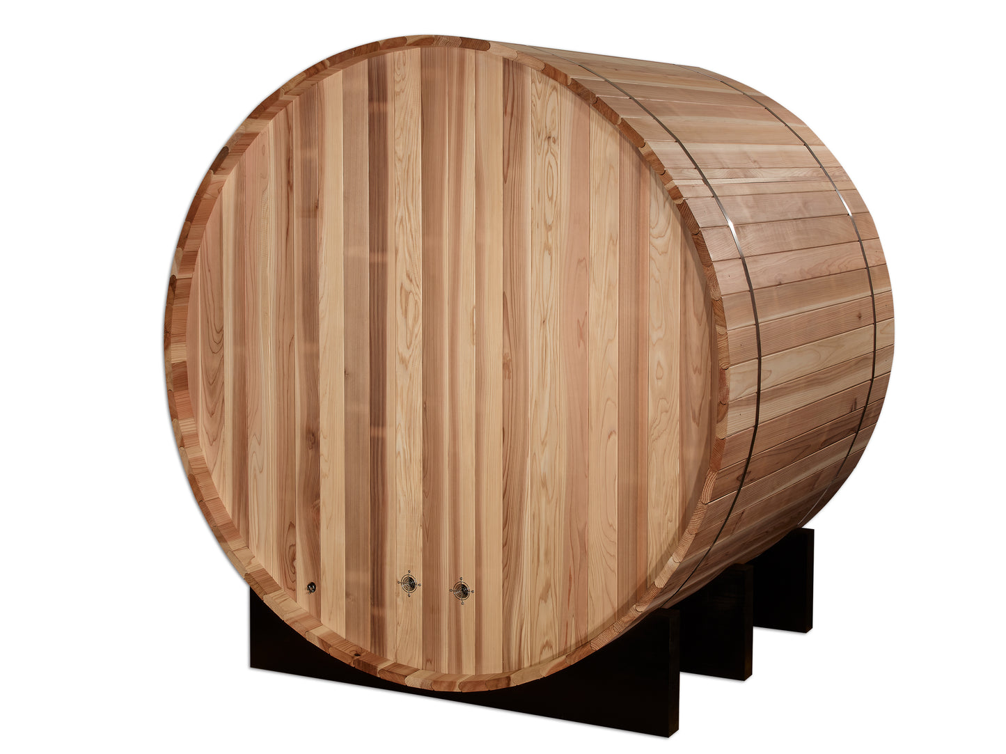 Golden Designs "St. Moritz" 2 Person Barrel Traditional Sauna -  Pacific Cedar