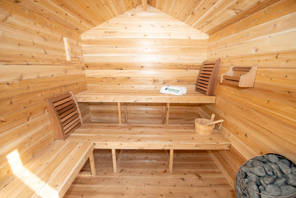 Dundalk Leisurecraft Georgian Cabin Sauna with Porch - 2-6 people - Wood Burning