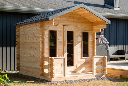 Dundalk Leisurecraft Georgian Cabin Sauna with Porch - 2-6 people - Wood Burning